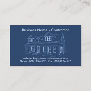 Business Card: Contractor / Construction Business Card