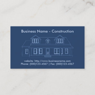 Business Card: Contractor / Construction Card
