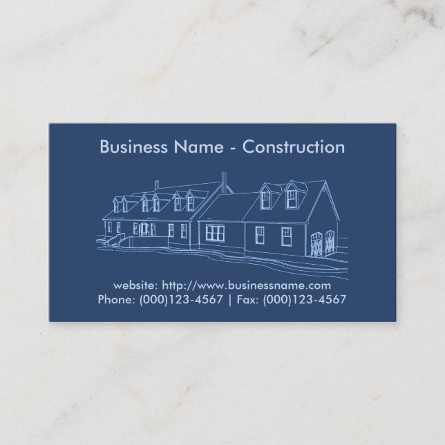 Business Card: Contractor / Construction Card (Front)