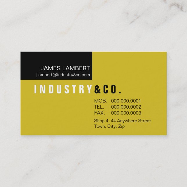 BUSINESS CARD :: corporately modern 11 (Front)