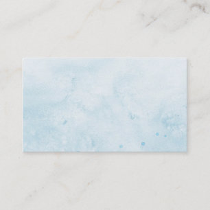Business Card/Create Your Own Blue Watercolor Card