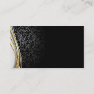Business Card/Create Your Own Elegant Black Card