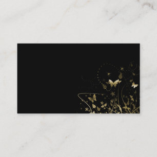 Business Card/Create Your Own Gold Butterflies Business Card
