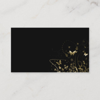 Business Card/Create Your Own Gold Butterflies Card