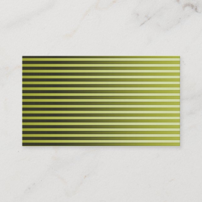 Business Card/Create Your Own Green Stripes Business Card (Front)