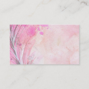 Business Card/Create Your Own Pink Watercolor Card