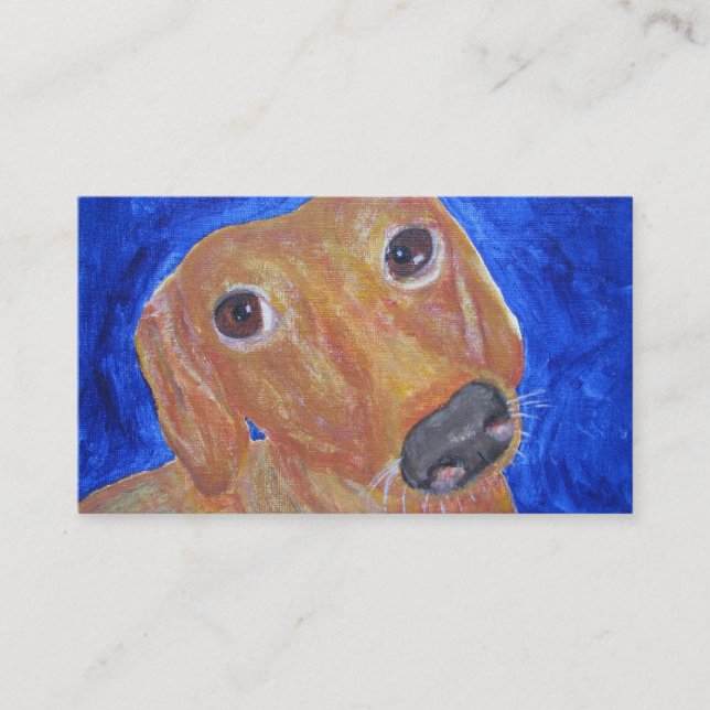 Business Card, Dachshund Rescue Business Card (Front)