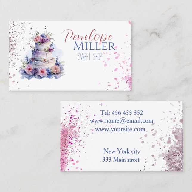 business card design for your baked goods store wi (Front/Back)