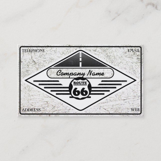 Business card designed for long-haul drivers (Front)