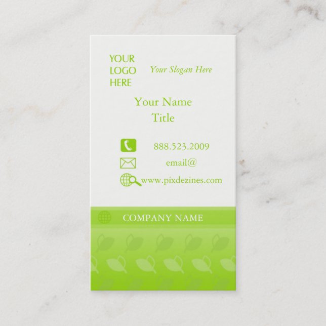 Business Card, Dietary Supplement ~ Health Business Card (Front)