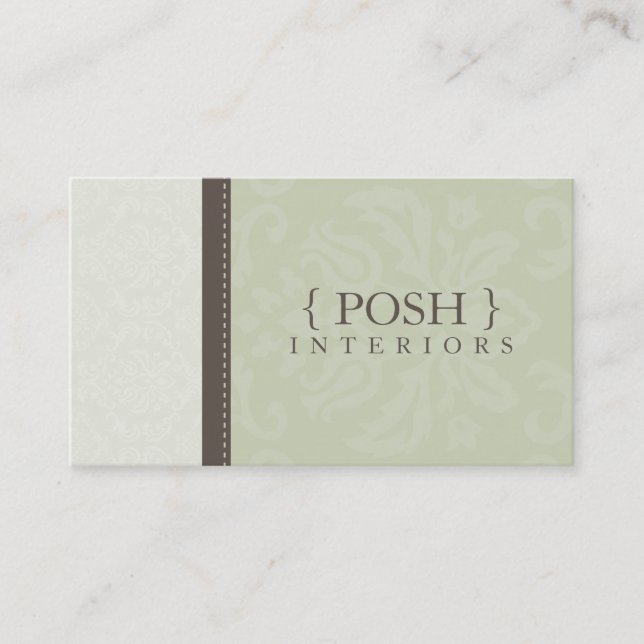 BUSINESS CARD :: divinely damask L 9 (Front)