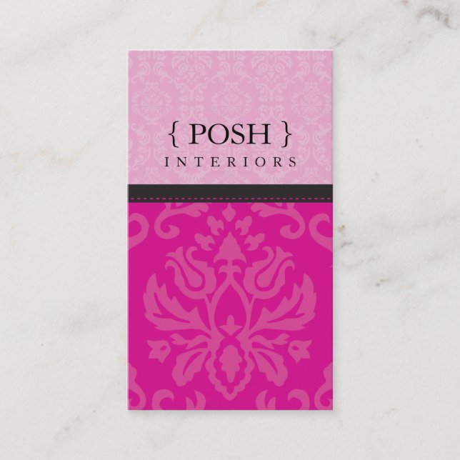 BUSINESS CARD :: divinely damask P 1 (Front)