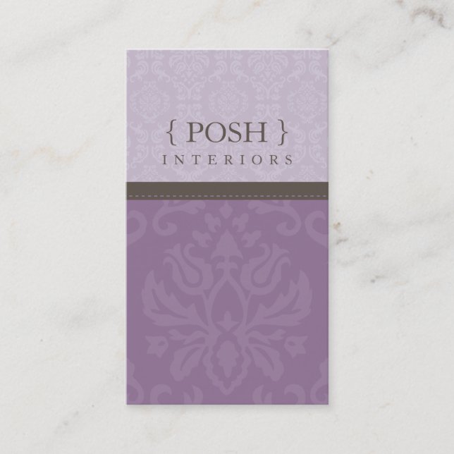BUSINESS CARD :: divinely damask P 5 (Front)