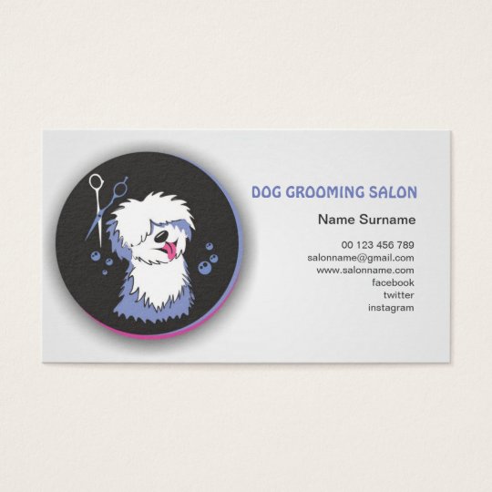 Dog Grooming Business Cards Business Card Printing Zazzle UK
