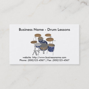 Business Card: Drum Lessons Business Card
