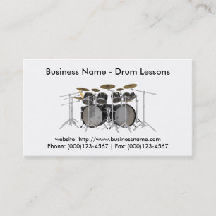 Business Card: Drum Lessons Business Card