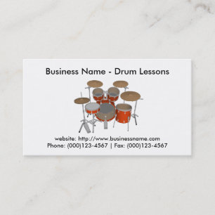 Business Card: Drum Lessons Business Card
