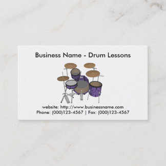 Business Card: Drum Lessons Card