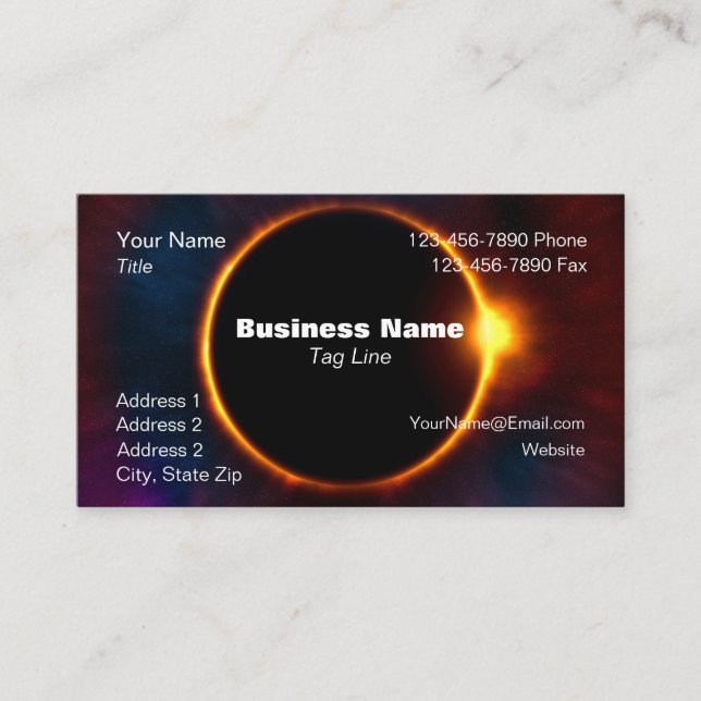 Business Card Eclipse - HAMbyWG (Front)