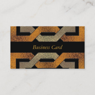 Business Card Elegant Black Bronze Glass