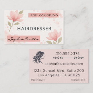 Business Card Elegant Double-Sided Horizontal 