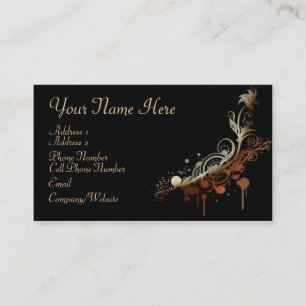 Business Card - Elegant Gold Pattern