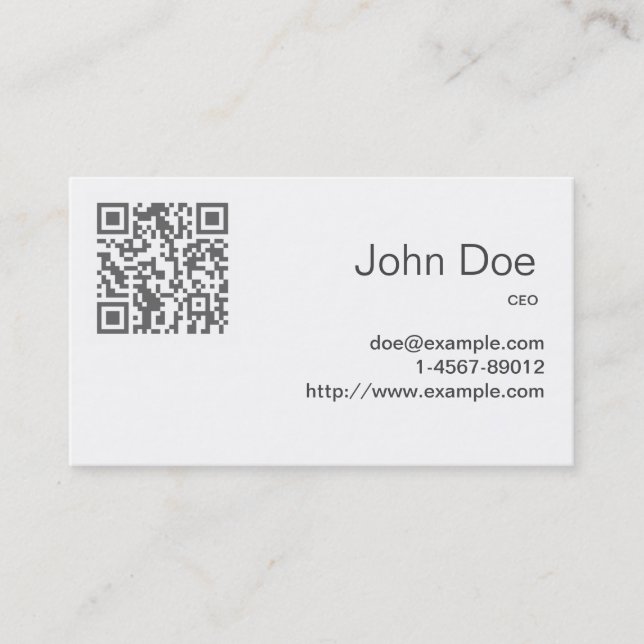 Business Card Elegant Grey (Front)
