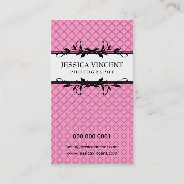 BUSINESS CARD elegant lux foliage (Front)