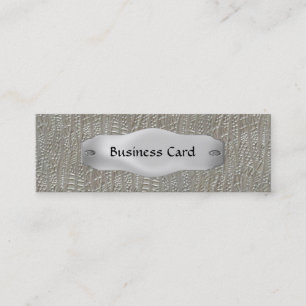 Business Card Elegant Metal on metal Skinny 4