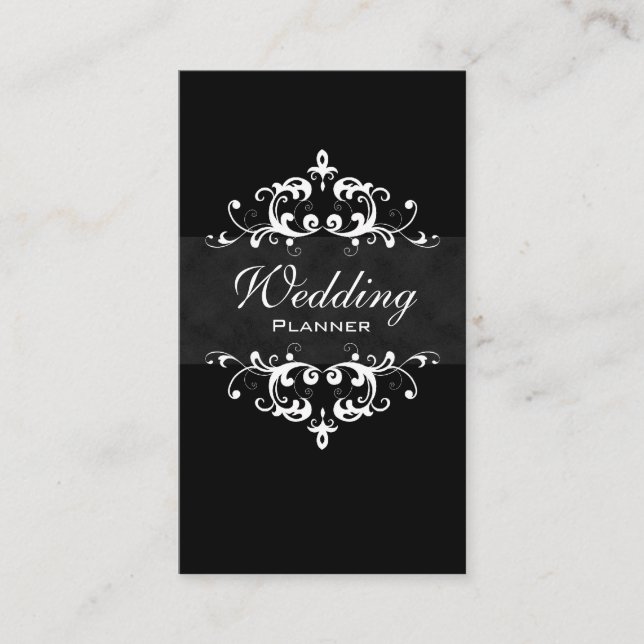Business Card Elegant Wedding Event Planner 2 (Front)