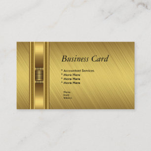 Business Card Elegant Yellow Gold Elite