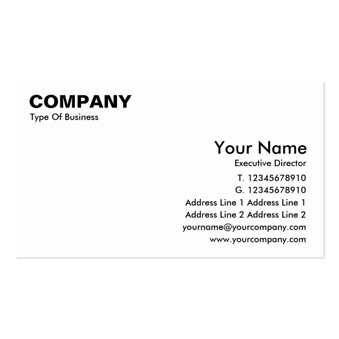 Business Card English Stype