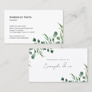 Business Card, Eucalytus Botanicals  Card