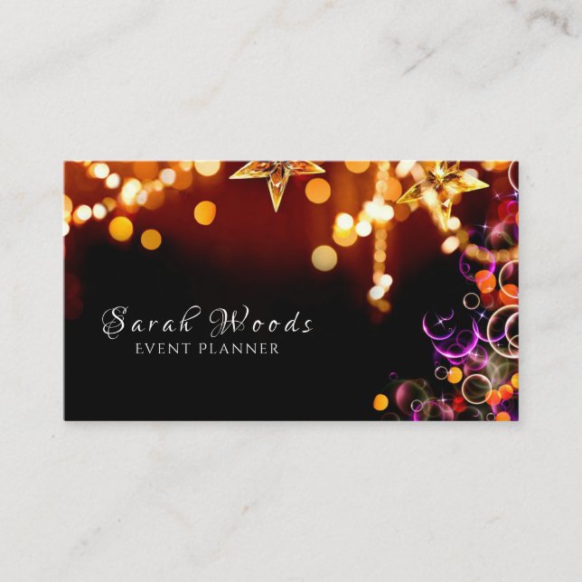Business Card, Event Planner Business Card (Front)