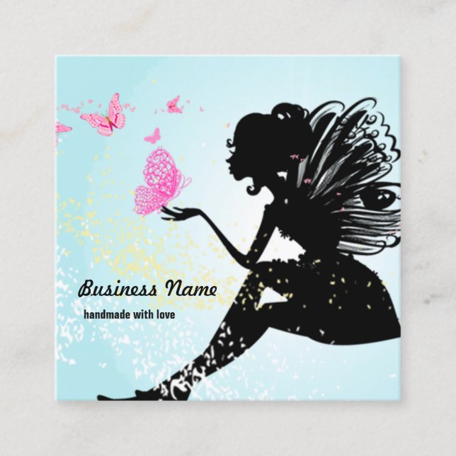 business card - fairy, butterfly, fantastic (Front)
