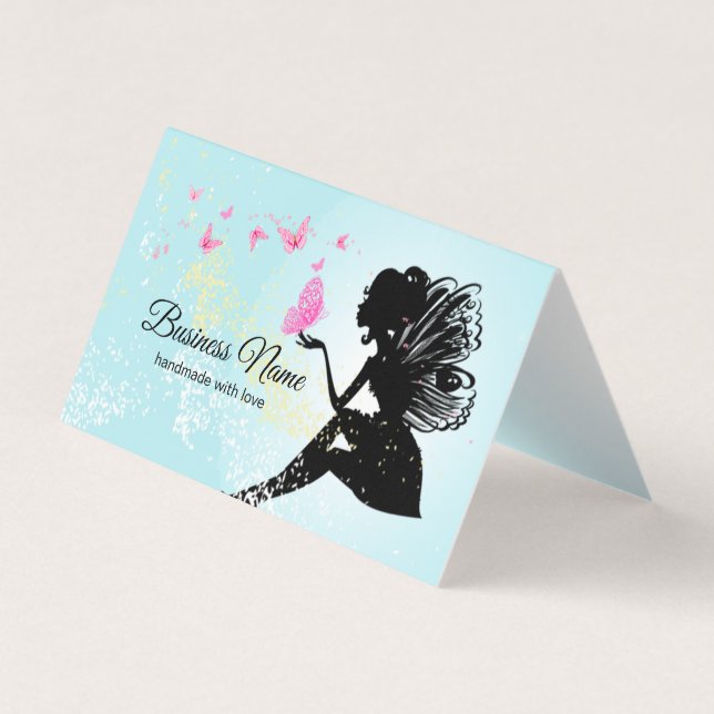 business card - fairy, butterfly, fantastic (Front)