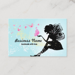 business card - fairy, butterfly, fantastic