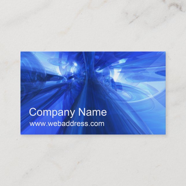 Business Card: Fantastic Blue Business Card (Front)