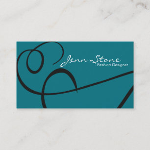 Business Card - Fashion Designer - Fancy Swirl