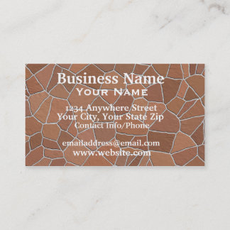 Business Card Flag Stone