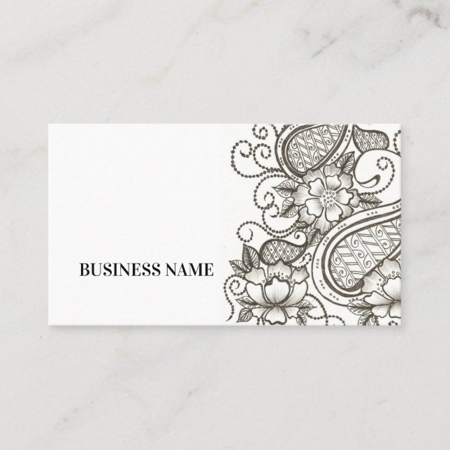 Business Card floral (Front)