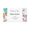 Business Card Floral abstract background