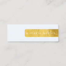 Business Card - Foil Label Blue