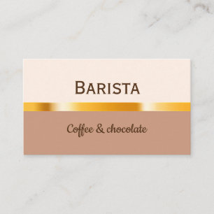 Business card for a cafe or coffee shop.