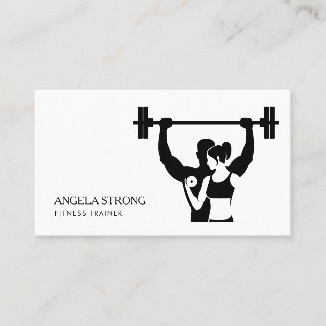 Business card for a fitness trainer or nutritionis (Front)