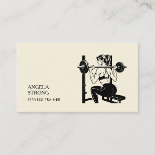 Business card for a fitness trainer or nutritionis