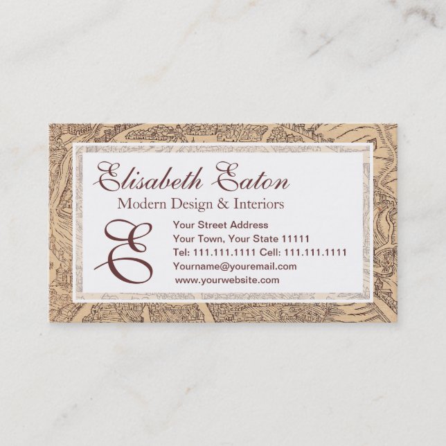 Business Card for a Spanish Teacher, Professor (Front)