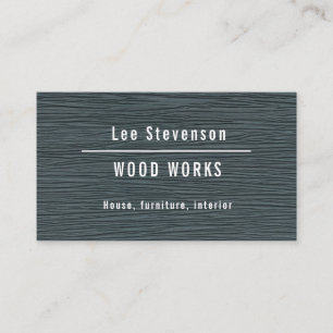 Business card for a working with wood.