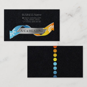 Business card for air conditioner and heating