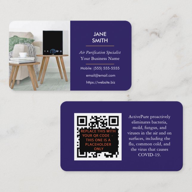 Business Card for Air Purification Specialists (Front/Back)
